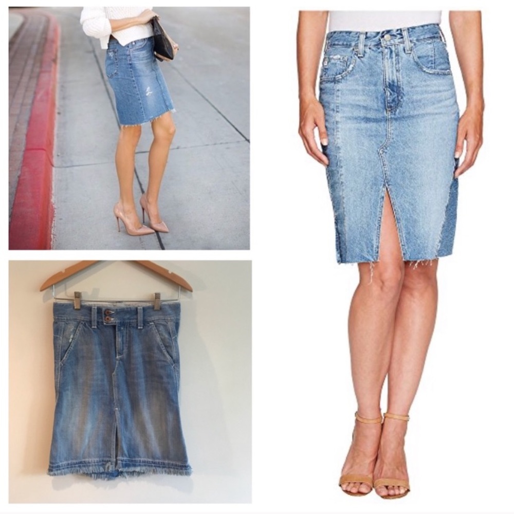 AG The Obsession Denim Skirt